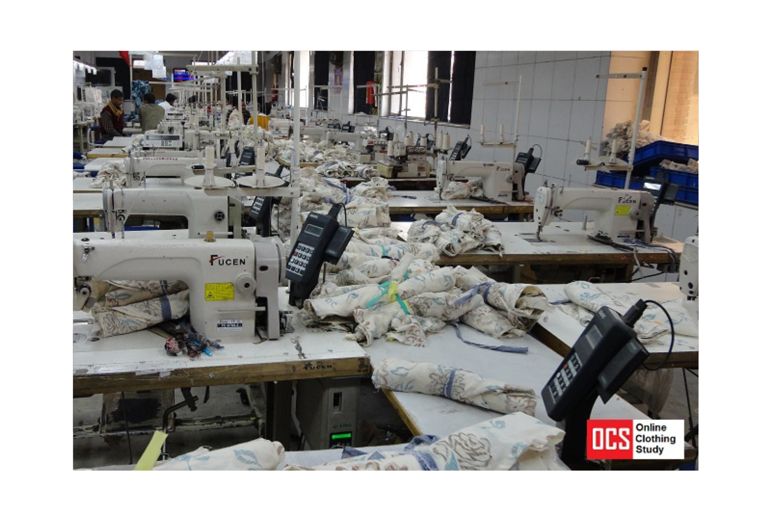 Industrial stitching production line