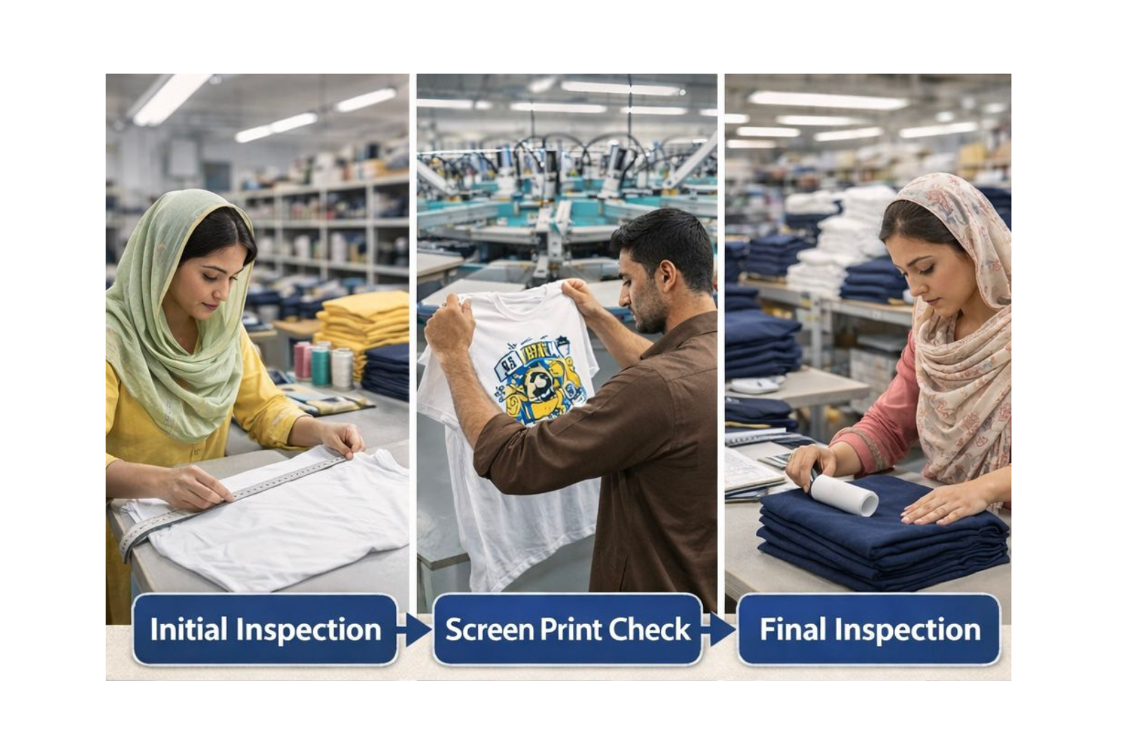 Quality control inspection process